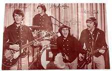 Vintage Monkees Official Fan Club Correspondence of Signed Post Card Photo 1960