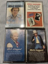 Vtg Merle Haggard 4 CASSETTE TAPES TAPE LOT 1983, 1984, And 1995