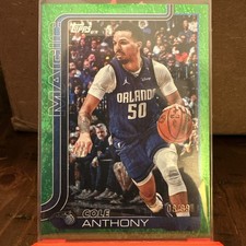 2025-26 Topps Basketball COLE ANTHONY Green Glitter Foil #91 Magic NBA /99