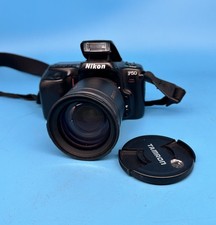 Nikon F50 SLR 35mm Film Camera With 28-200mm Lens, Black - Tested