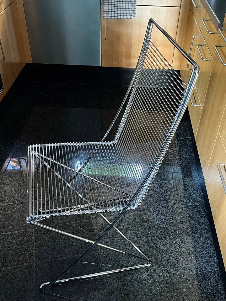 Kreuzschwinger-Stuhl von Till Behrens und Meyer Stahlmöbel