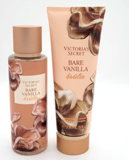 Victoria's Secret Bare Vanilla Brulee Body Mist Spray  Body Lotion New Set of 2