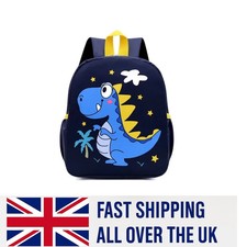 Kids Childrens Boys Toddlers DINOSAUR Backpack School Nursery Bag Rucksack UK