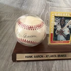 Hank Aaron Autographed Rawlings Baseball JSA Atlanta Braves
