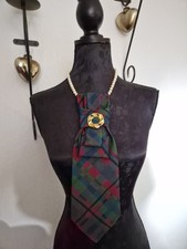 Vintage Krawatte mit Brosche Krawattenkette