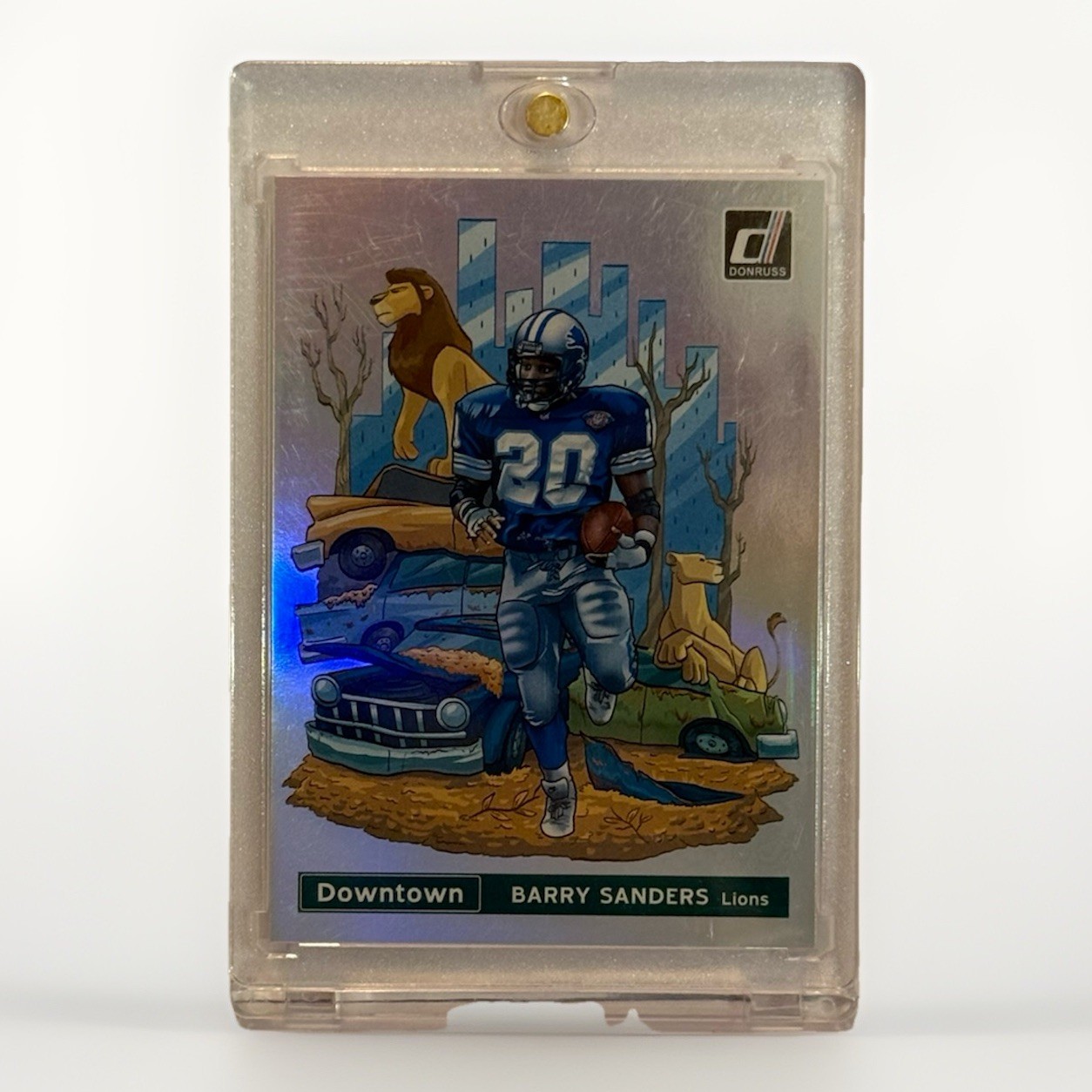 2021 Panini Donruss Barry Sanders DOWNTOWN!’ #DT-14 Super Rare Case Hit LIONS