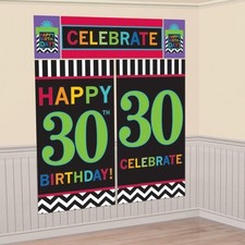 Décoration murale pour 30e anniversaire (1 ensemble)