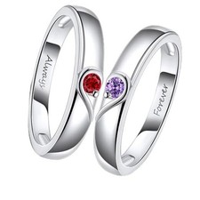Love Heart Ring For Mother Daughter, Sterling S925 Silver 6 Forever-01Jan.