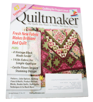 Quiltmaker Magazine January February 2011 No. 137 Vintage Quilt Block Patterns