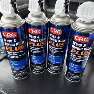 CRC 14010 Wasp & Hornet Killer Plus, 14oz - Cans (4 PACK) Accurate up to 20' 