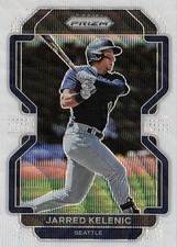 2022 Panini Prizm #124 Jarred Kelenic White Wave Prizm Seattle Mariners