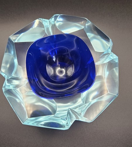 Murano Sommerso Vintage Art Glass beautiful blues.
