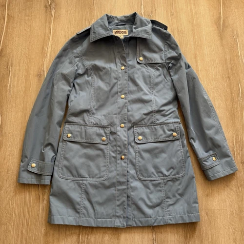 Michael Kors Parka Giacca Cappotto Azzurro Donna S M