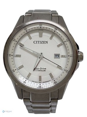 CITIZEN Eco-Drive Titanium Men's Solar Analog Watch White Dial