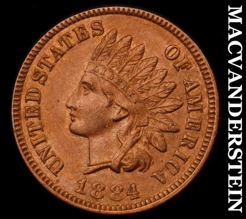1884 Indian Head Cent- Choice Gem Brilliant Uncirculated++ Luster #i5315