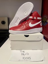 Nike Supreme x Air Force 1 SP High Red for Sale Nike Supreme x Air Force 1 SP High Red for Sale