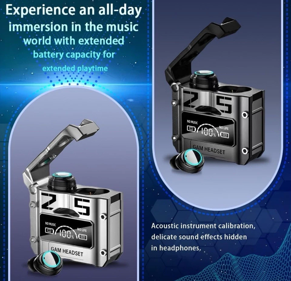 wireless bluetooth touch screen gamer headphones - Image 2 of 4