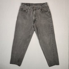 Vintage Levis 560 Jeans Mens 38x30 Black Denim Tapered Loose Baggy Made in USA