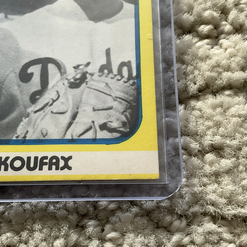 1980 TCMA Superstars Whitey Ford Sandy Koufax #8 Rare MINT NM+ - Image 3 of 4