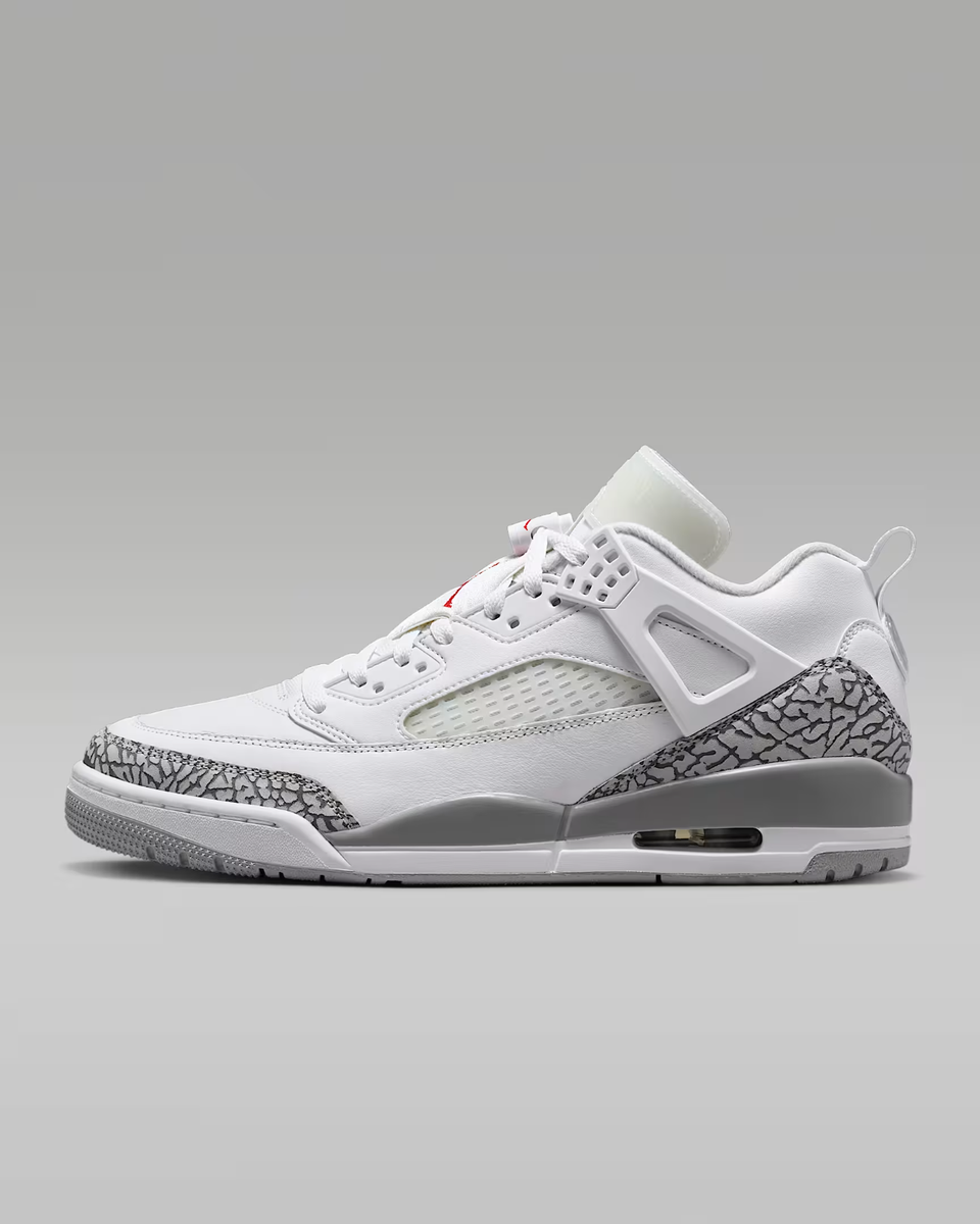 Jordan Spizike Low Shoes White Red Cool Grey Wolf Grey Men's