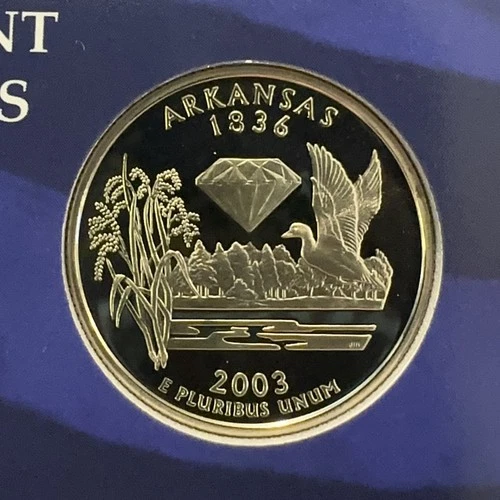 2003-S 50 State Quarters Arkansas Proof — photo from the most recent tracked eBay sale