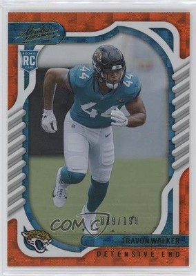 2022 Panini Absolute Rookies Orange Mosaic /199 Travon Walker #125 Rookie RC 2jq