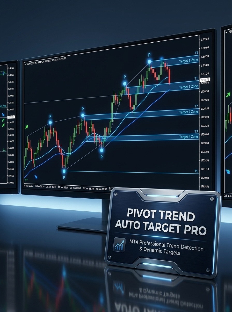 Pivot Trend Pro – Auto Target Indikator für MetaTrader 4 (MT4)