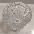 2 Vintage Cut Lead Crystal Faceted Design Glass Toothpick Holder Sawtooth Edge — photo 10