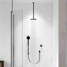 Aqualisa Smart Glo Dual Ceiling Fed Concealed Digital Shower Black (HP/Combi)