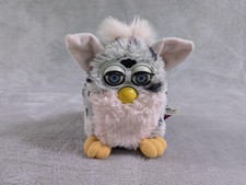 VTG 98 Tiger Furby Electronic Interactive Toy Gray Pink Model 70-800 Non-Working