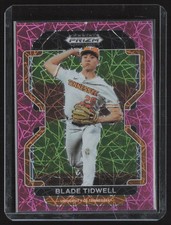 2022 Panini Prizm Draft Picks #PDP52 Blade Tidwell Neon Pink Velocity