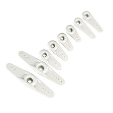Plastic Servo Arms 25T White, 3mm Hole Single / Double Arm for Futaba 1 Set