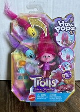 Dreamworks Trolls Band Together Small Poppy Doll  Hair Pops Accessories Fun Toy