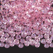 50 Pc of Lot 2.30 MM Round Fancy VVS1 Pink Color Diamond Brilliant Cut Wholesale