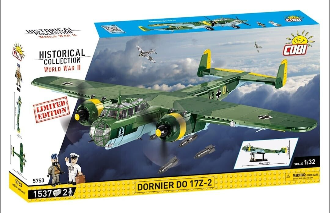 Limited Edition bomber DORNIER DO 17Z-2 COBI 5753 1/32 bricks