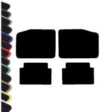 Fits Renault Alpine GTA V6 Turbo 86-92 Black Tailored Car Mats COLOURED BINDING