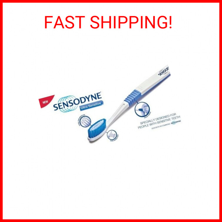 Sensodyne Sensitive Toothbrush Soft Sensitive Teeth, 3 Count (Pack of 2)