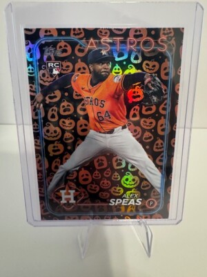 2024 Topps Update Alex Speas #US222 RC Rookie Jack O  Lantern SP Houston Astros