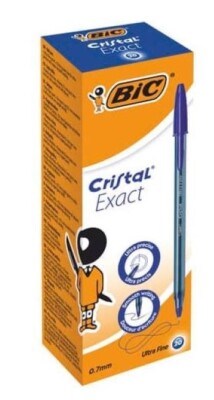3086123594197 BIC Cristal Exact Długopis niebieski Pudełko 20szt BIC