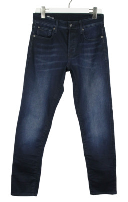 G-Star 3301 Straight Tapered Herrenjeans W30/L32 Fade Effekt Knopf Fly