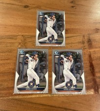 Kenni Gomez Lot x3 2023 1st Bowman Chrome Prospects Rookie NRMT+ Astros