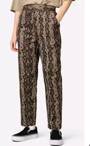 DICKIES Camden Camo Snake Print Pants Multi Womens Size 2 High Rise NWT - Picture 3 of 10