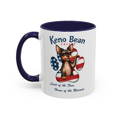 ''Land Of The Free Keno Bean Coffee'' Mug (11, 15oz)