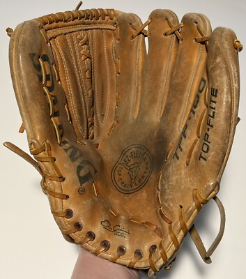 Spalding TFP100 Elio Casimin Baseball Glove Ez Flex Top Flite Leather RHT Used