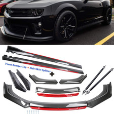 Carbon Fiber Front Bumper Lip Spoiler Side Skirt For Chevy Camaro Body Kits Carbon Fiber Front Bumper Lip Spoiler Side Skirt For Chevy Camaro Body Kits