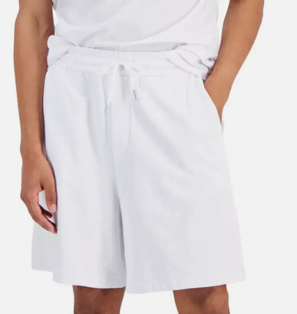 Спортивные шорты-бермуды из белого хлопка ARMANI EXCHANGE Regular Fit 7 S 6790₽