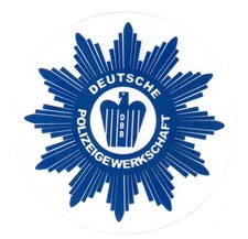 12 Polizei Aufkleber DPolG Stern Polizeigewerkschaft DBB Gewerkschaft