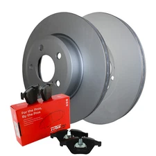 Front Brake Kit 325mm Disc Rotors and TRW Pro Low-Metallic Pads For BMW E83 X3