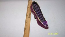 Dress Shoe For Ring Jewelry Holder Organizer High Heel burgandy