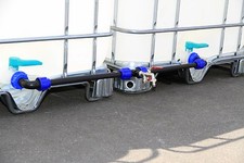 IBC Verbindungsset f&uuml;r zwei IBC Regenwassertanks stabil robust langlebig #2011